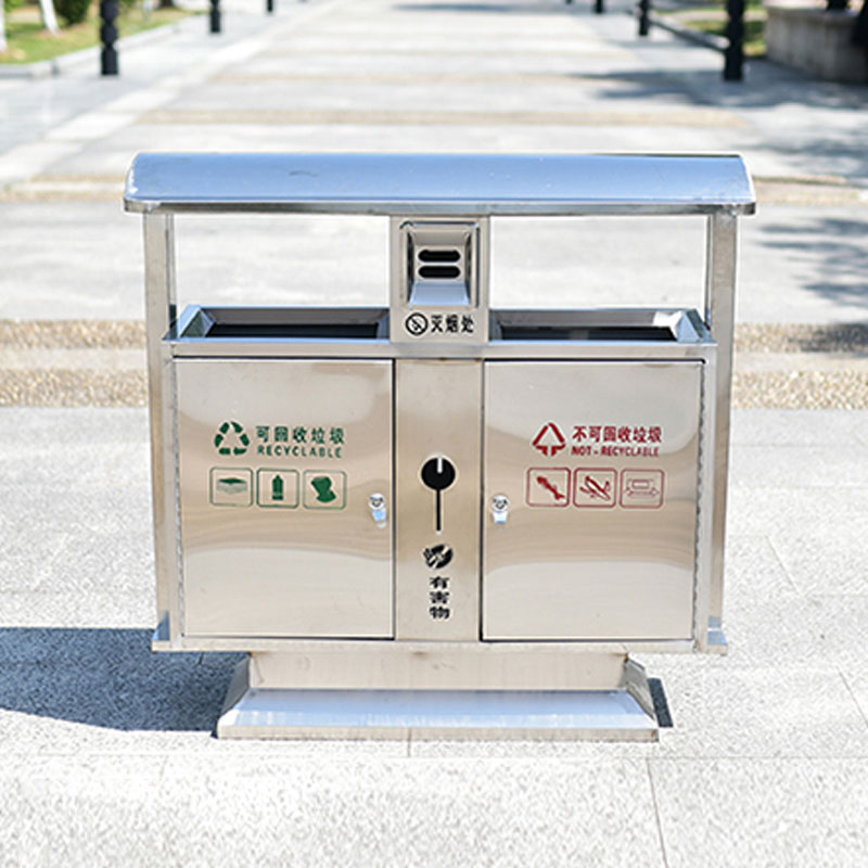 不銹鋼二分類垃圾桶 專業(yè)定制各種垃圾桶 咨詢熱線：13837955096
